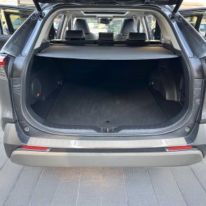 Toyota RAV4 Rear Bumper Sill Cover - Omac - Stainless Steel - Brushed Silver - 2019-2025